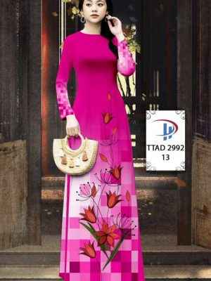 Vải Áo Dài Hoa In 3D AD TTAD2992 47